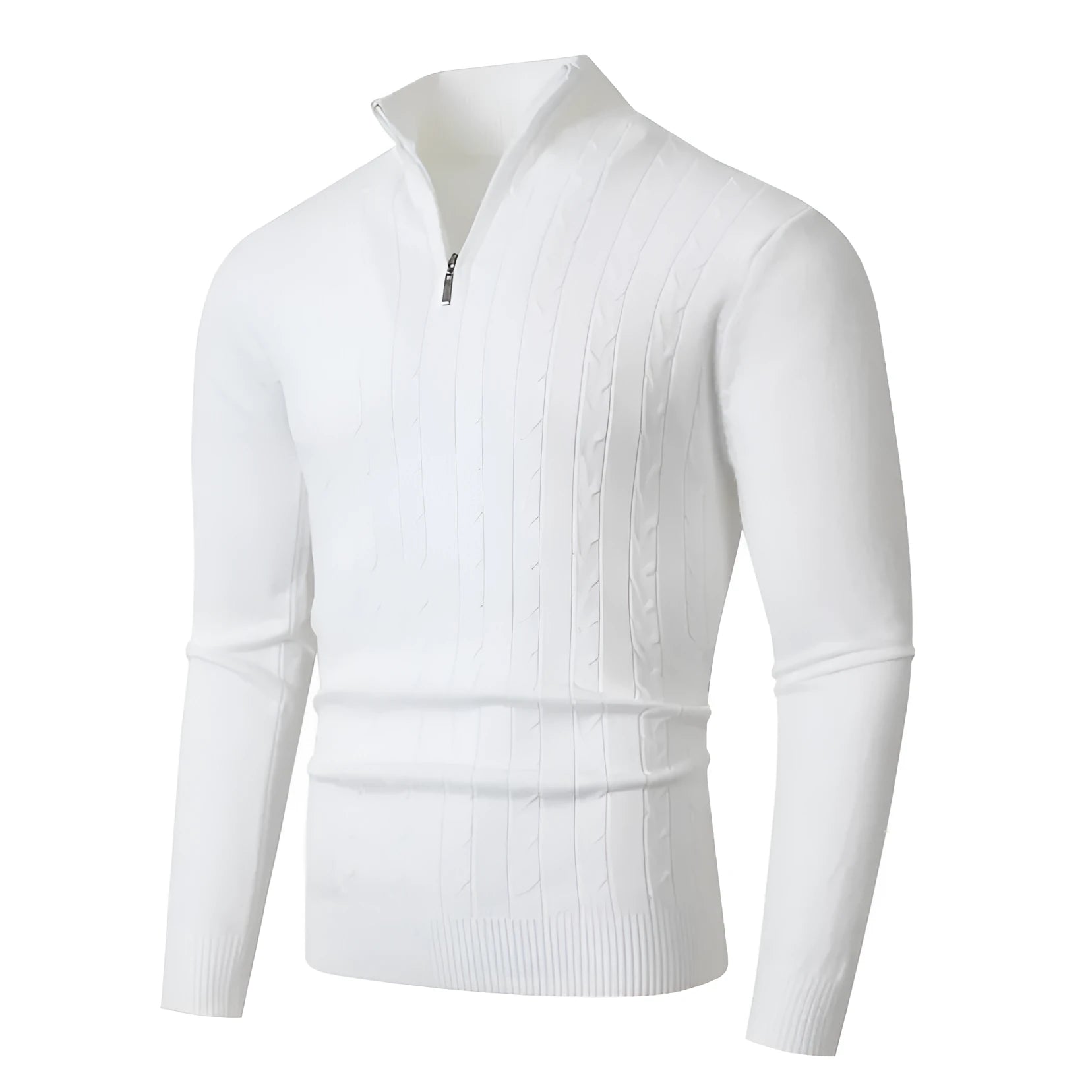 Men's casual knit sweater in loose pullover style, available in caramel colour, made from modal spandex blend