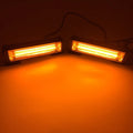 Amber yellow vehicle strobe warning light with aluminium alloy housing and 160mm diameter