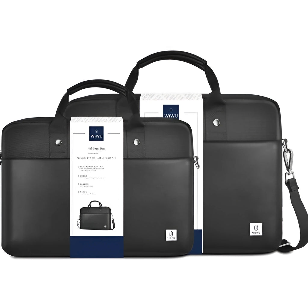 Black multi-pocket laptop backpack with separate computer compartment and organisers