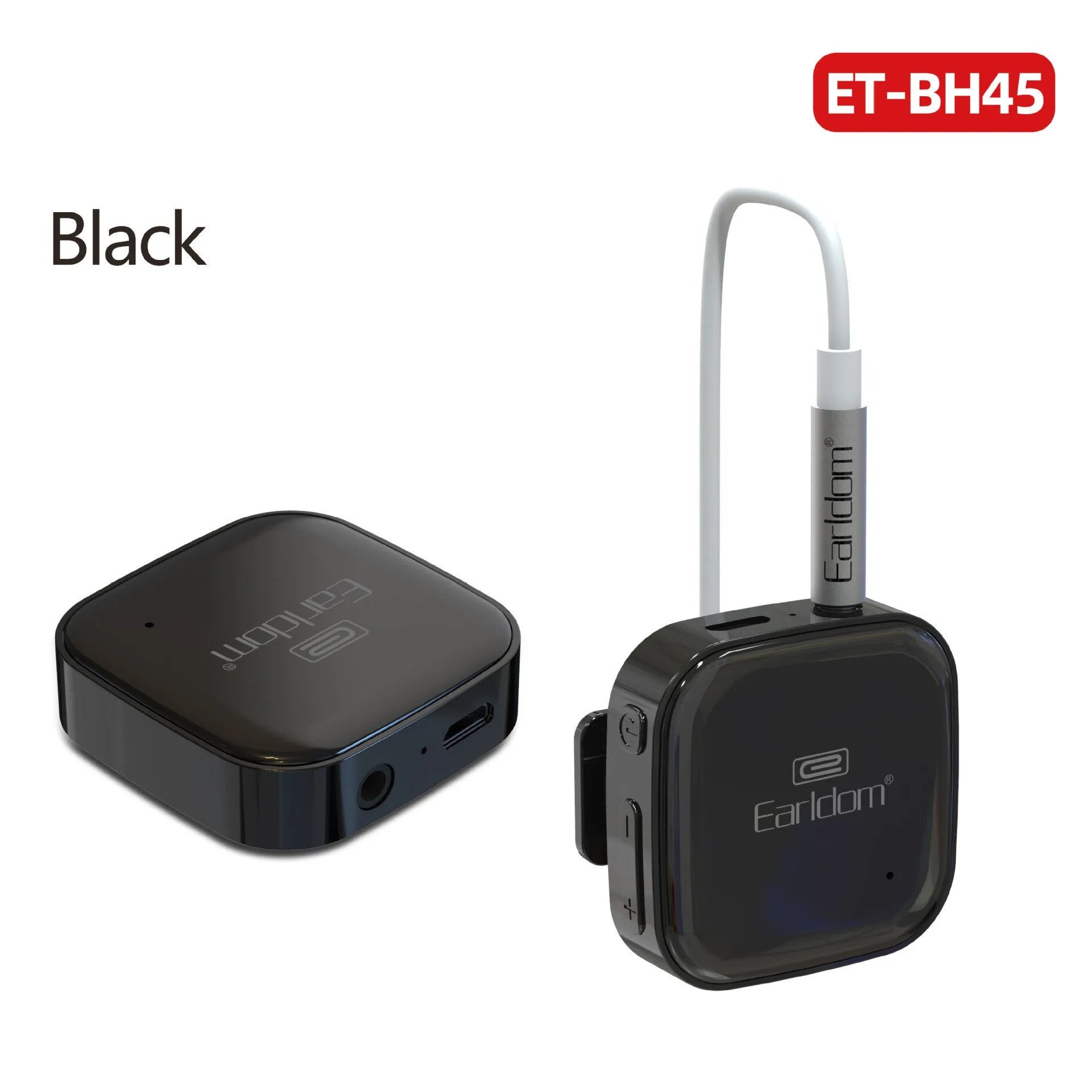 Bluetooth lavalier headphones with voice control in black, grey, red and second generation colour options