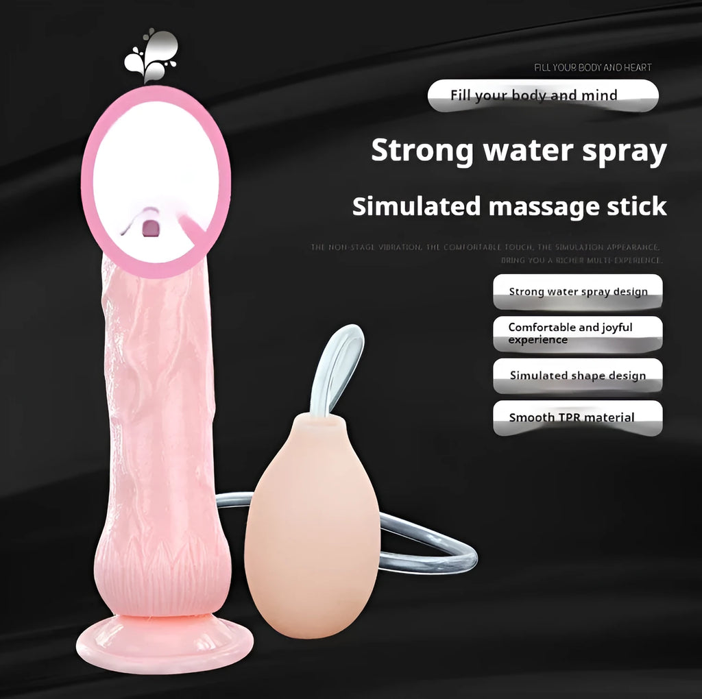 Flesh-coloured realistic suction cup dildo with strong base, shown next to a 20cm ruler for scale.