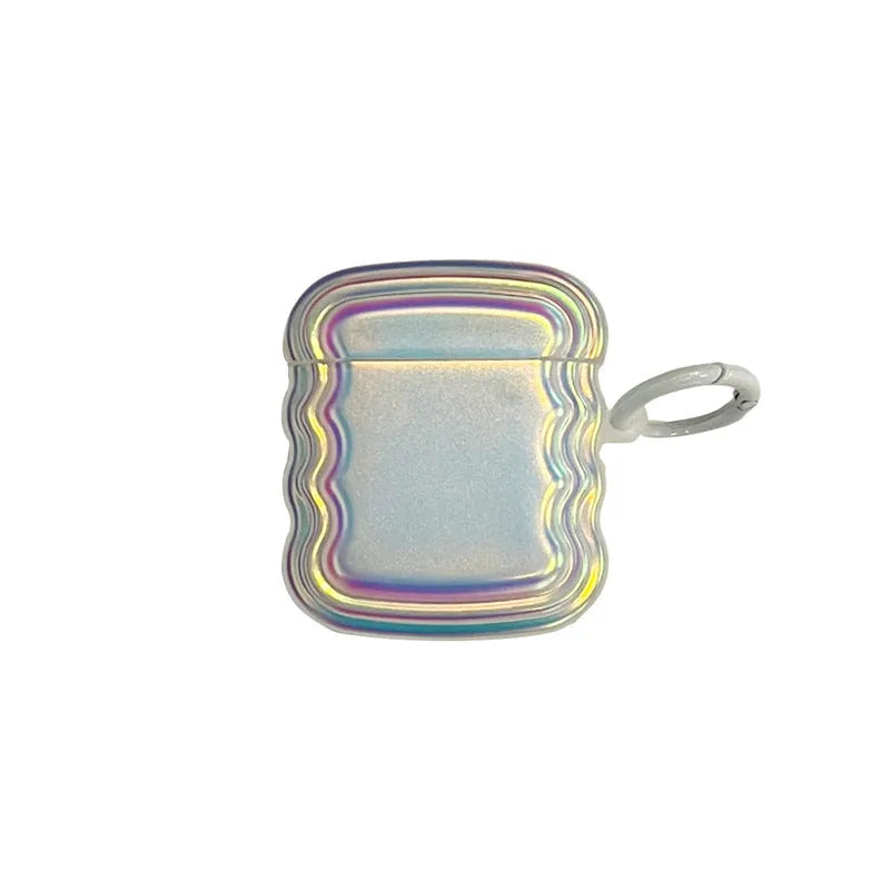 Silicone laser design case for AirPods Pro 2, Generation 3, Pro, and 1/2 models with magic laser and ring detailing
