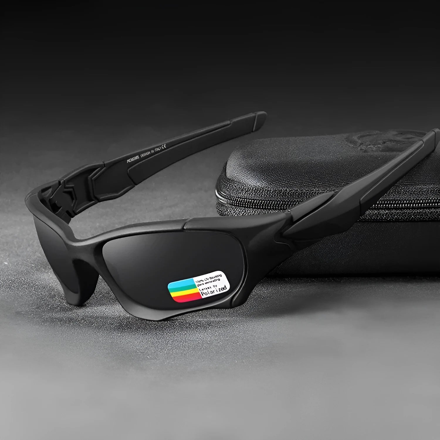 Retro pilot sunglasses with square TAC polarised lenses, unisex frame, mirror finish, and zipper case