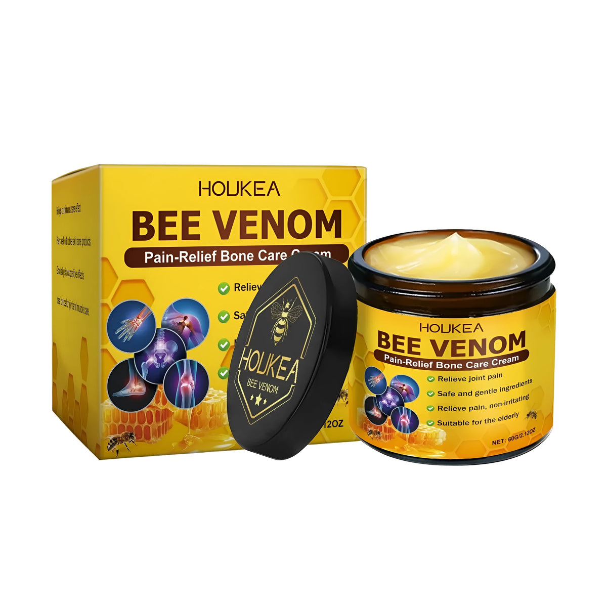 60g tube of bee venom and mint leaf bone pain relief cream
