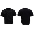 Men's grey loose-fit cotton t-shirt with three-dimensional pleats and a round neck.