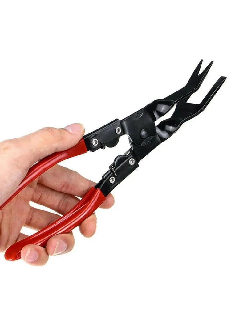 Blue automotive door panel removal pliers with 240mm forged steel construction