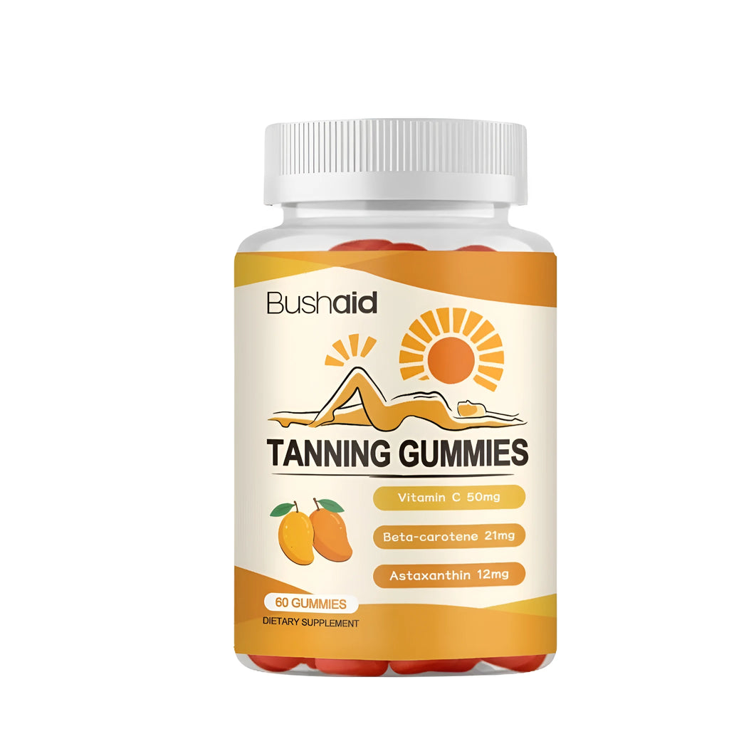Bottle of 60 Meihei soft candy gummies with white caps, a dietary supplement.