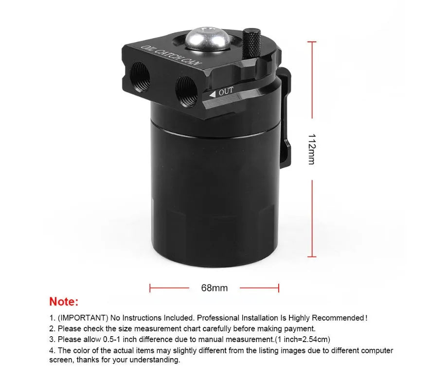 Aluminum alloy oil separator for Ford Expedition in black, red, blue, and silver colour options.