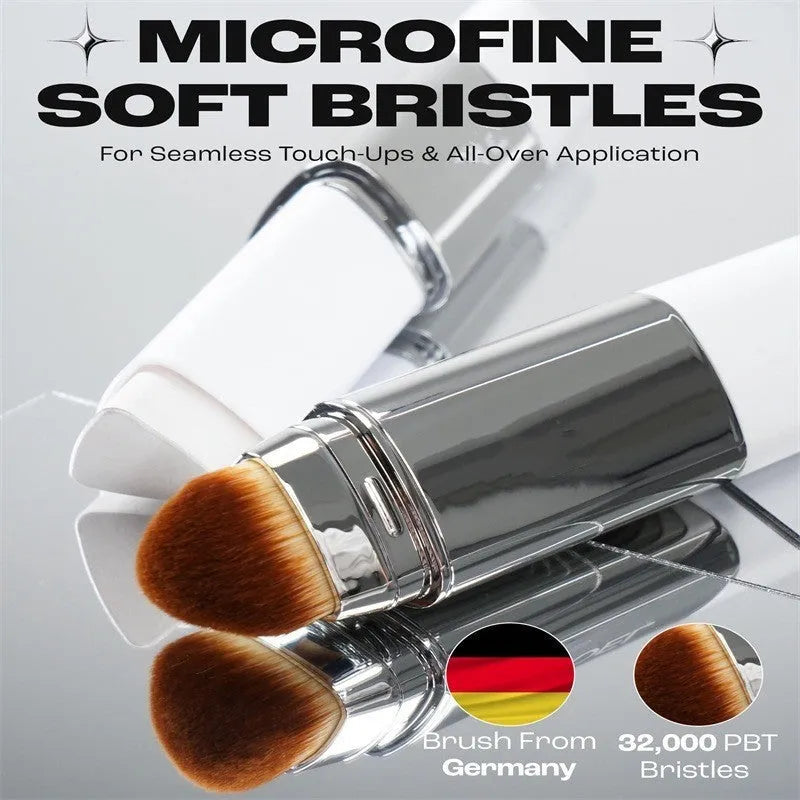 Blanc Cover cream stick makeup brush with removable head, light colour, 13g net weight.