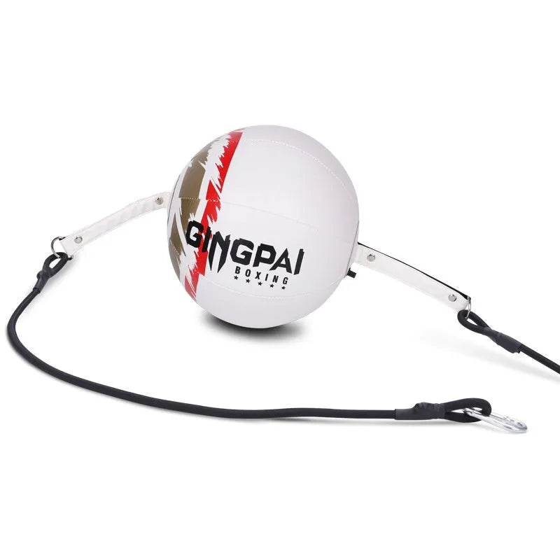 Hanging boxing speed ball in black, green and black, or white colours for reaction training