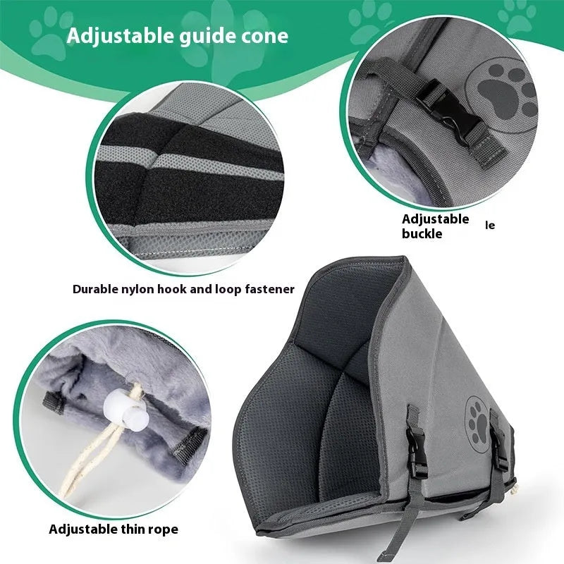 Adjustable polyester pet sterilization collar in small, medium, and large sizes