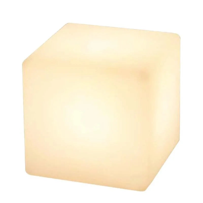 Square LED cube light stool in modern design with waterproof construction