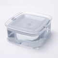 Non slip chin dog floating drinking bowl plastic 19x18x8cm automatic feeding bowl sky blue