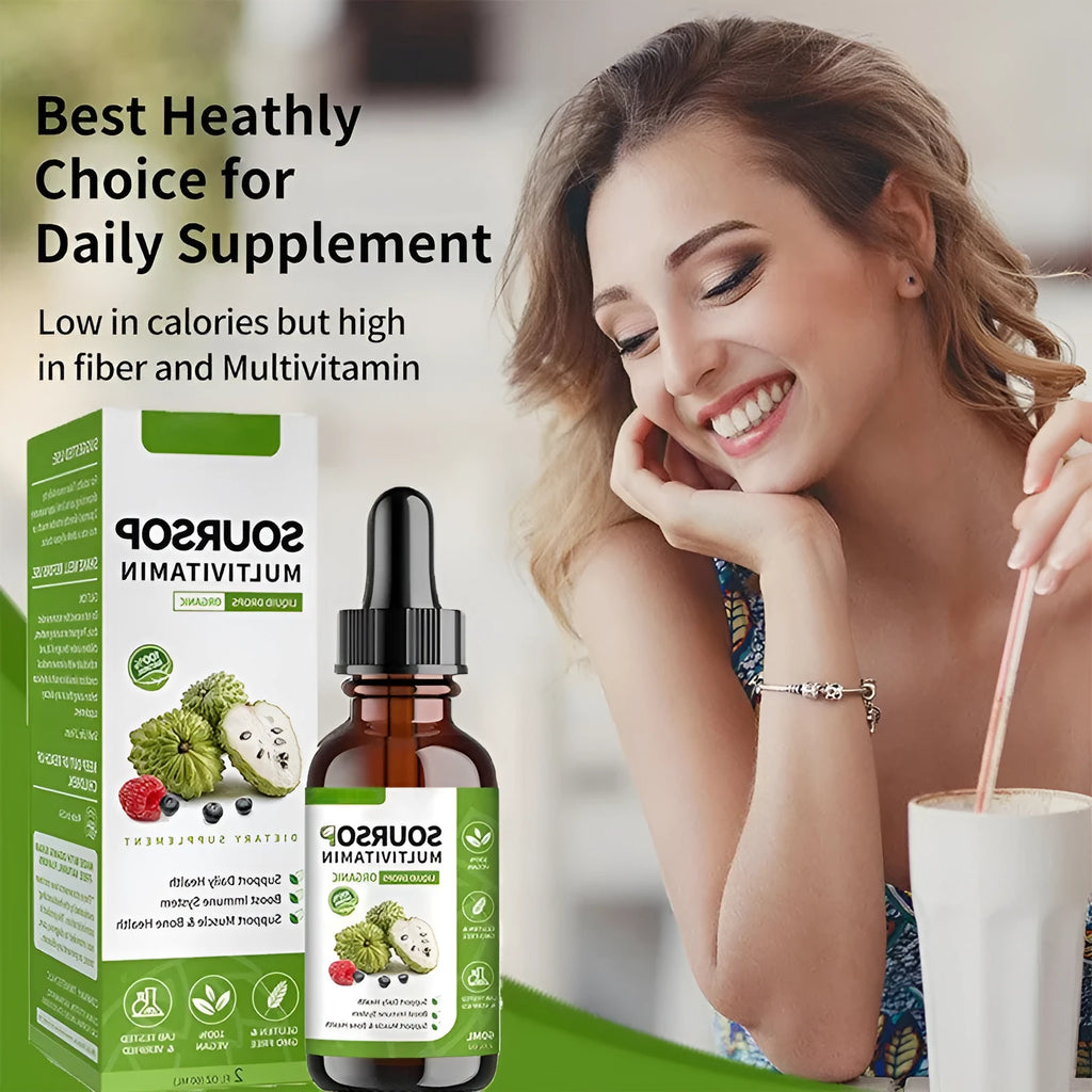 Bottle of prickly fruit and lychee flavoured edible care drops, 60ml net content.