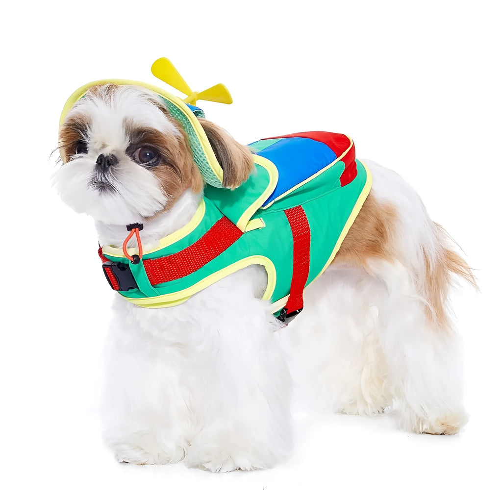 Mookipet green 100% polyester fibre pet traction strap on a white background, showing adjustable sizing for dogs and cats.