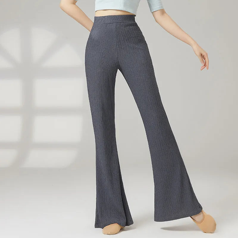 Women's classical dance practice trousers in polyester available in five solid colours