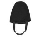 Black bowling shoe cover average size made from polyester PU and flannel for indoor sports use