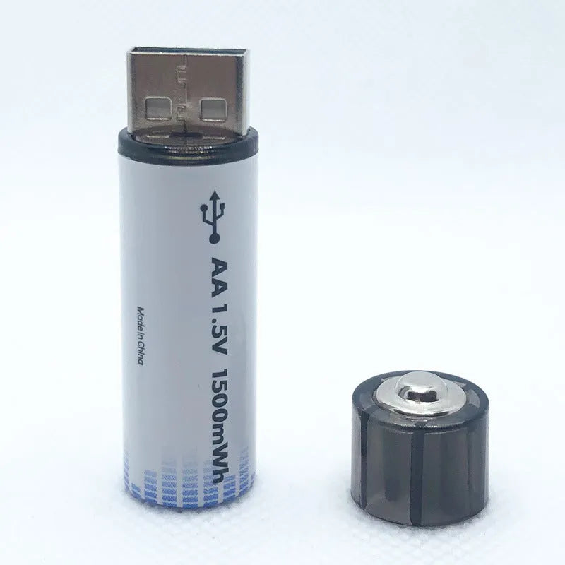USB recharging No.5 lithium remote control battery with built-in Micro USB port