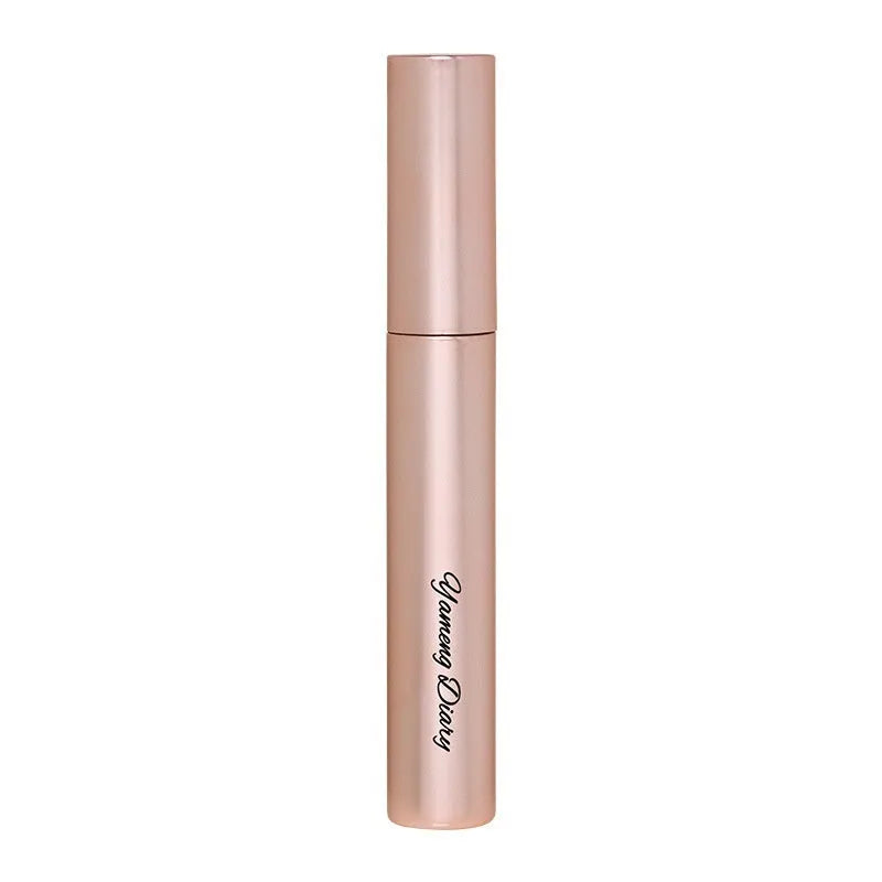 Long curling mascara tube in black or brown shades with standard wand applicator