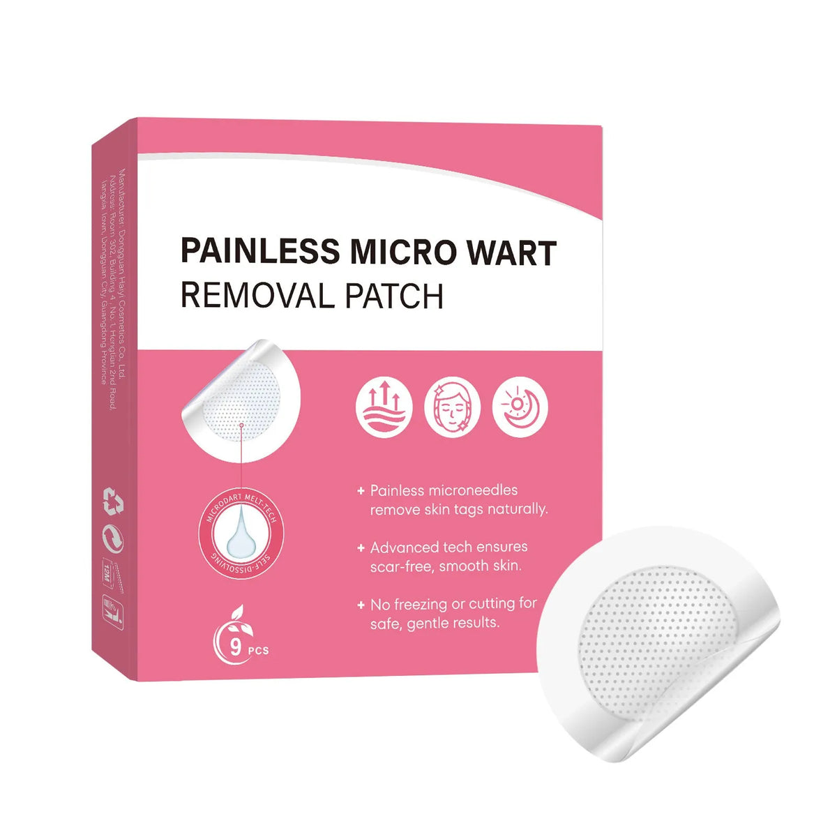 Pack of 9 gentle refreshing cleansing nursing adhesive bandages for body skin rejuvenation