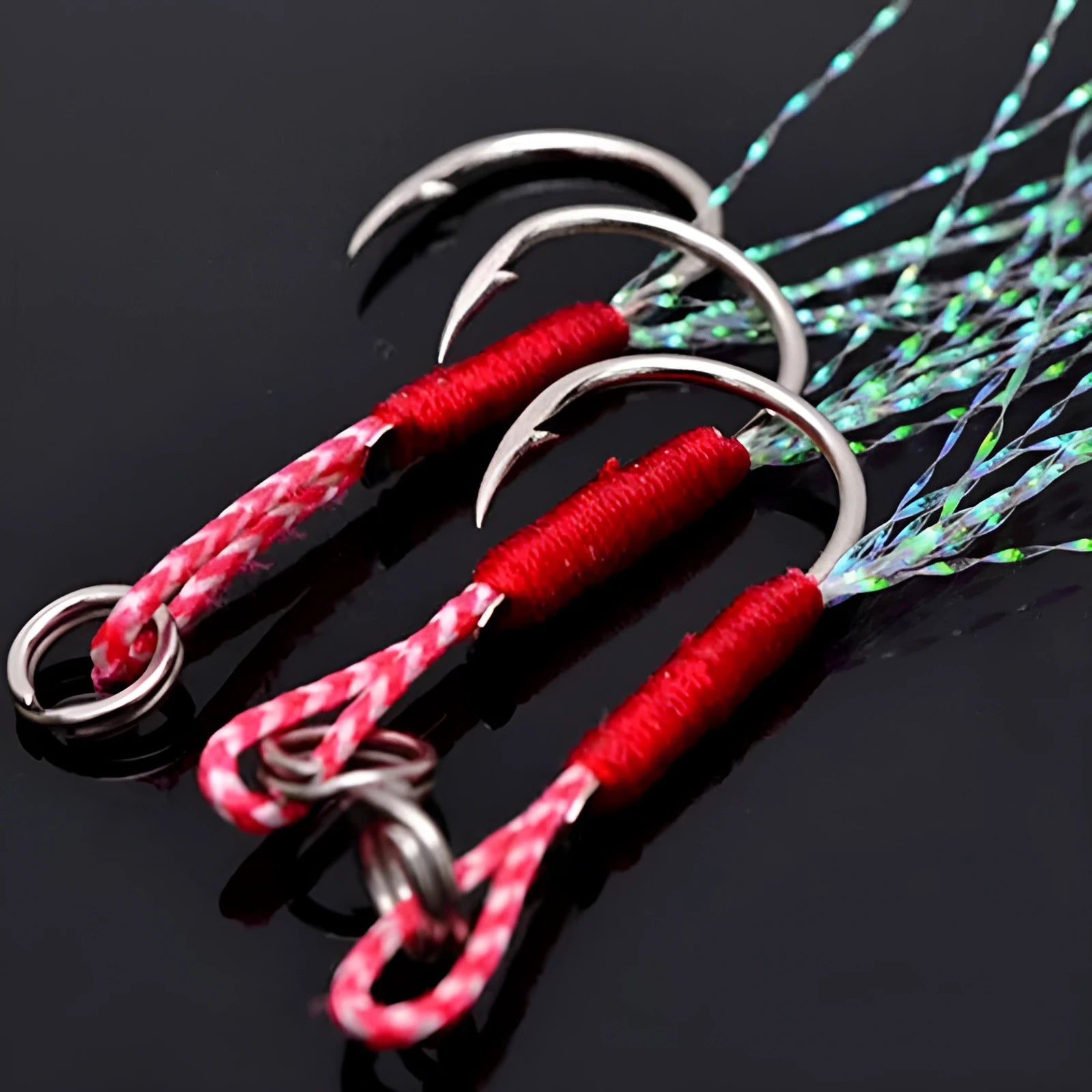 Bright wire iron plate single hook fishhook for sea fishing, shown in multiple sizes from No. 9 to No. 14.