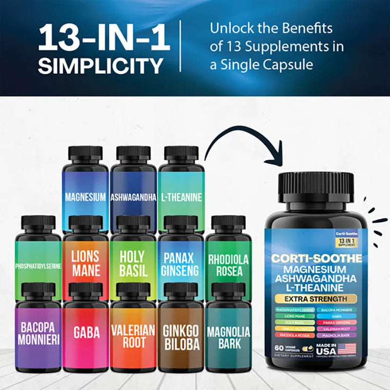 Bottle of 60 South African Drunken Eggplant magnesium capsules with vegan vegetable cellulose shells