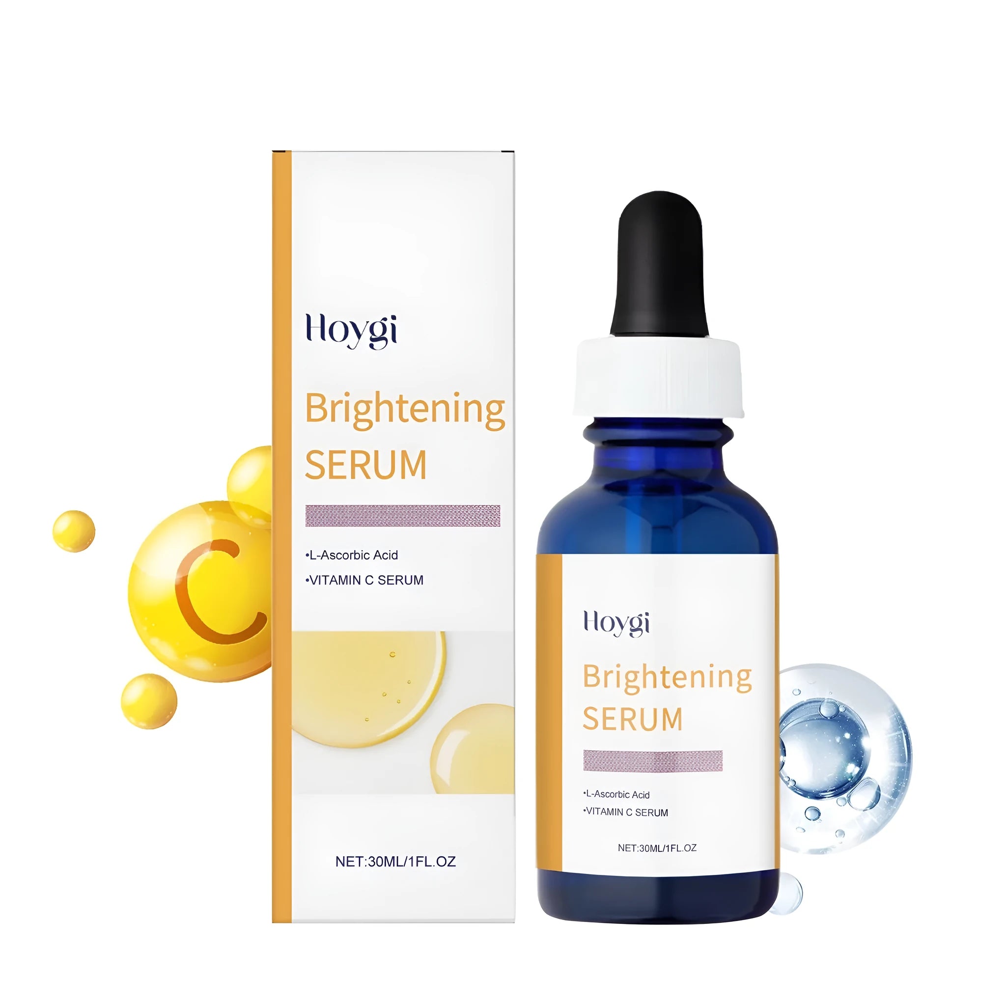 30ml bottle of vitamin C and E facial treatment essence with dropper