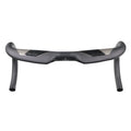 Matt carbon fibre road bike drop handlebar shown in bent shape with size options