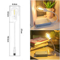 USB rechargeable folding night light with S14 tungsten filament LED bulb