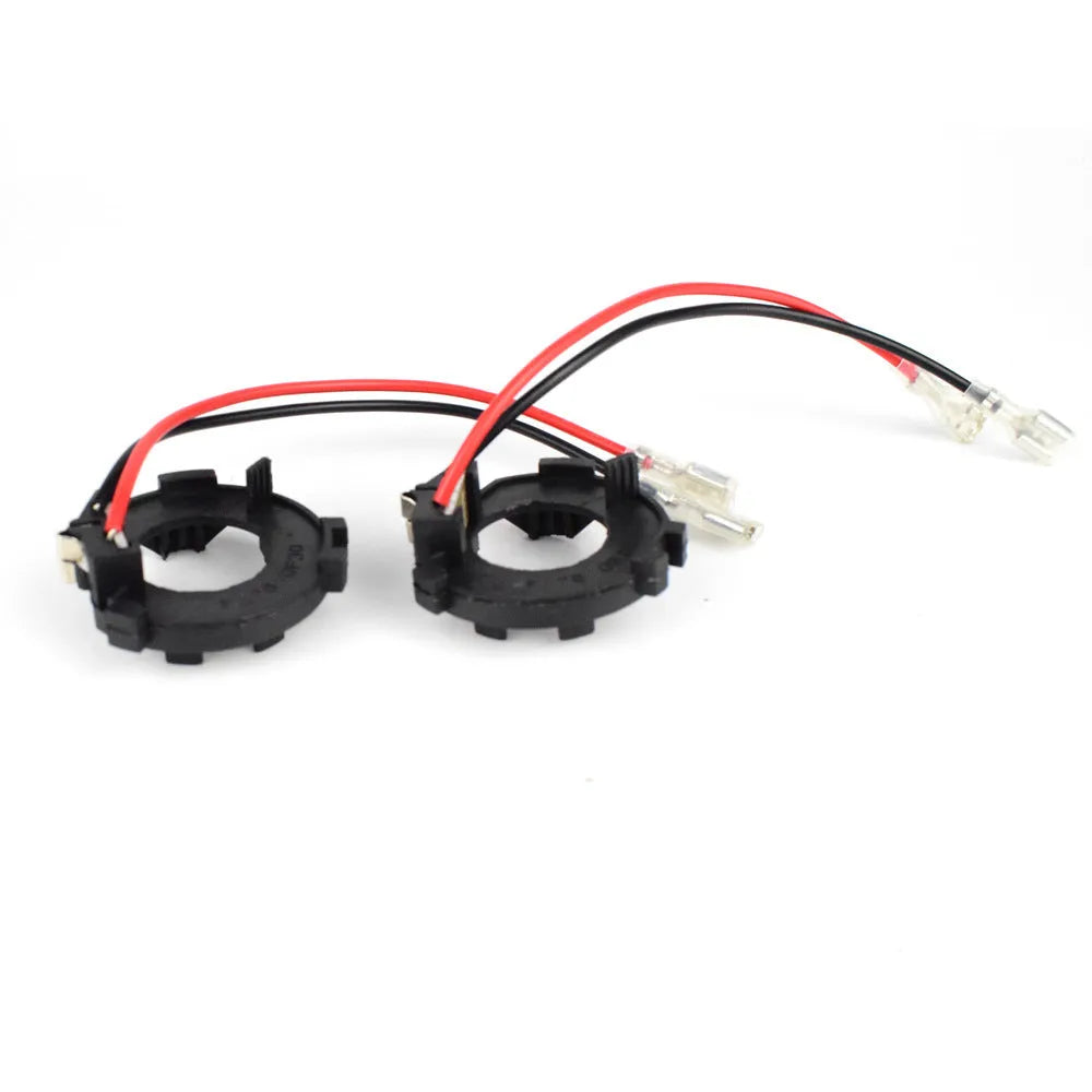Black H7 LED bulb conversion adapter bracket for Volkswagen Golf, GTI, and Jetta models