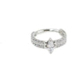 Ladies titanium steel heart-shaped zircon earrings with diamond treatment in silver or gold colour measuring 1.2x8mm