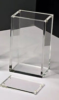 Transparent acrylic display box with magnetic dustproof lid, 138x78x126mm and 191x91x169mm sizes