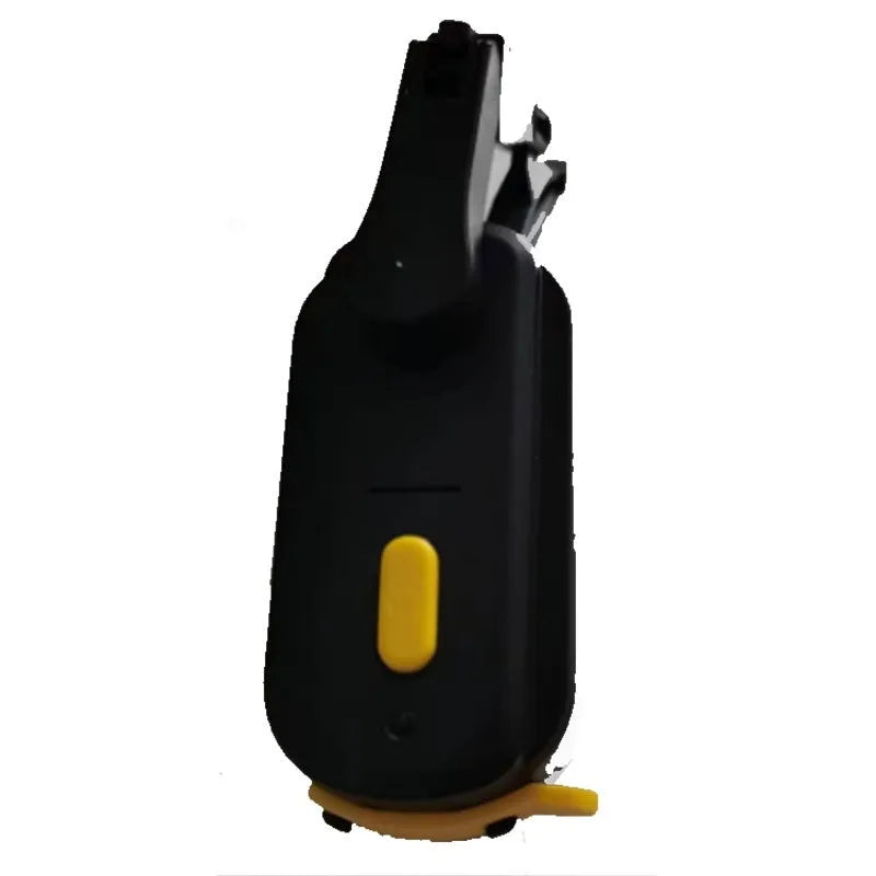 Black smart motorcycle helmet wiper with 65mm blade and 800mA motor unit.