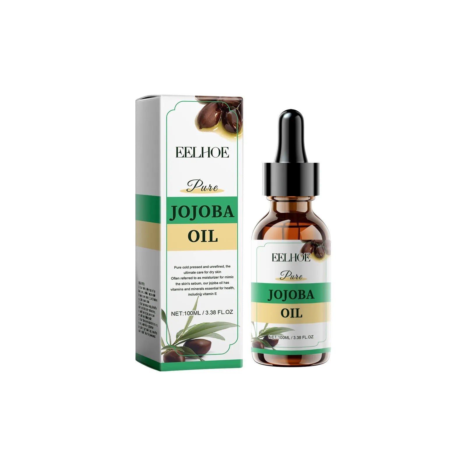 100ml organic jojoba facial oil bottle with moisturising and hydrating properties