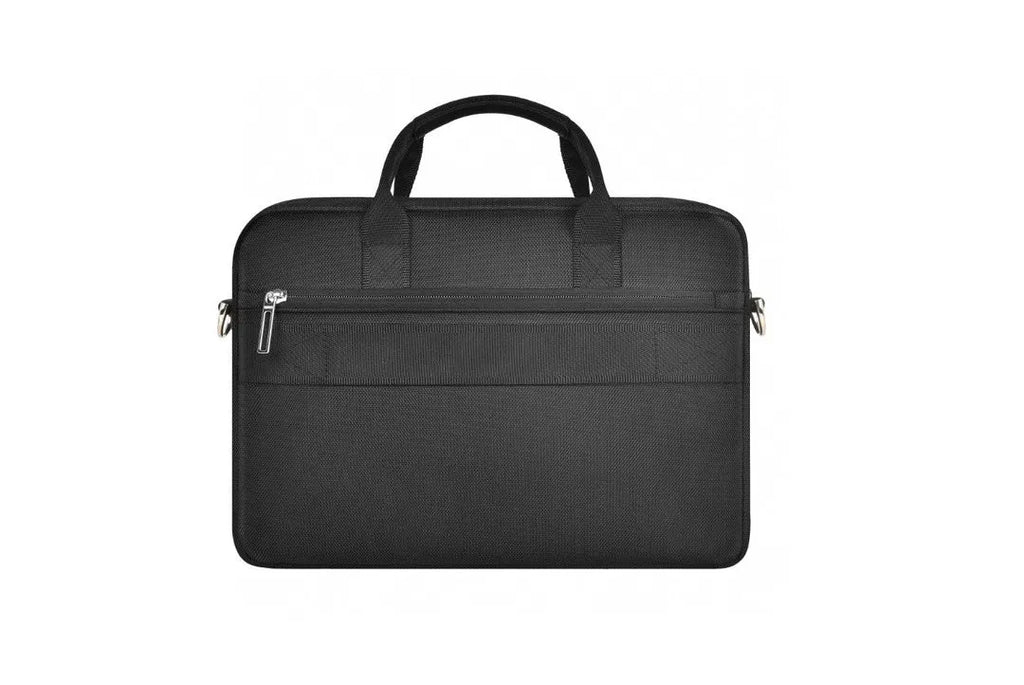 Black multi-pocket laptop backpack with separate computer compartment and organisers