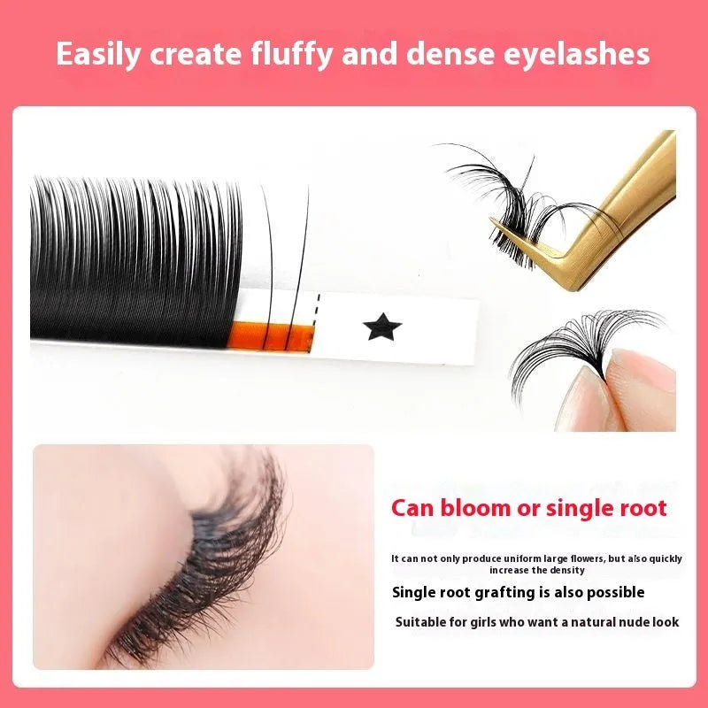 False eyelashes with 16 rows of mink hair on a matte wool base, showing length options from 8mm to 18mm.