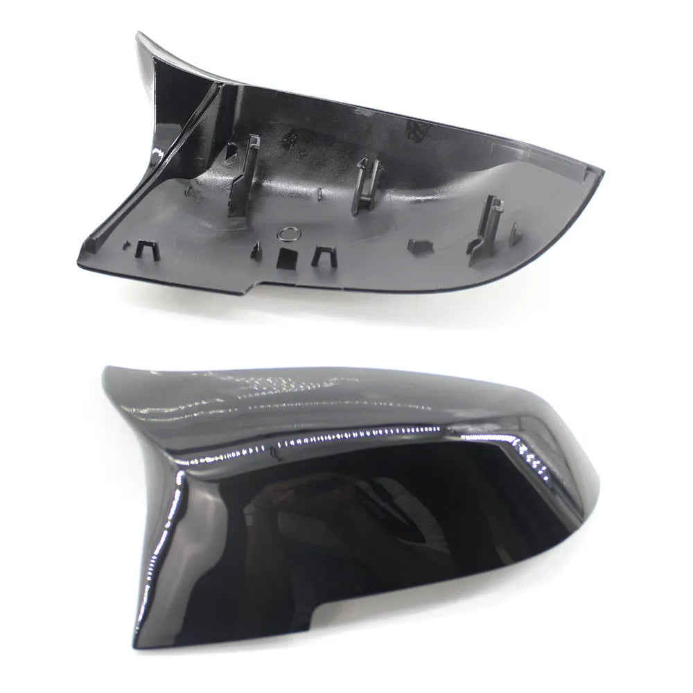 BMW horn rearview mirror shell replacement part in Paint Bright Black for F-Series vehicles
