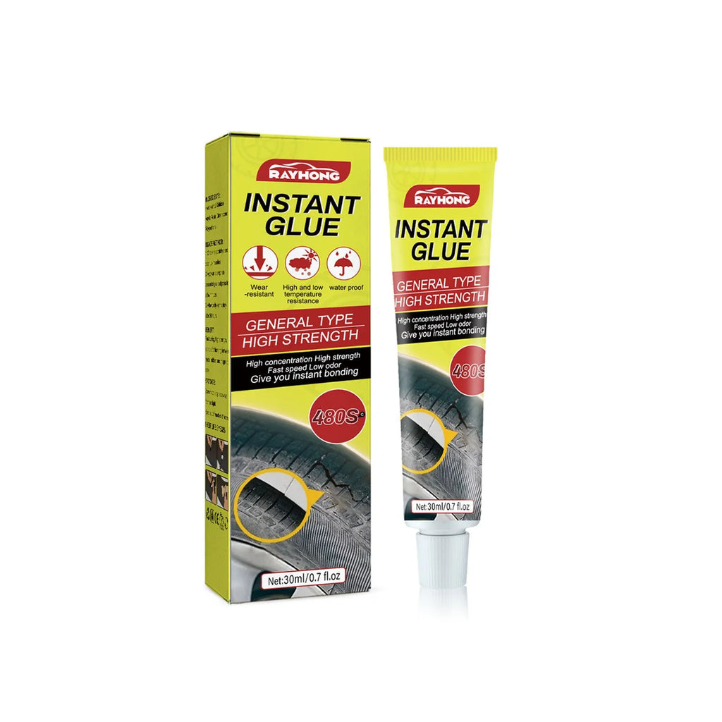 30ml bottle of tire repair glue with acrylic resin formula for car tyre crack sealing