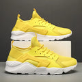 Men's low-top mesh casual shoes with cross shoulder strap in fluorescent colours