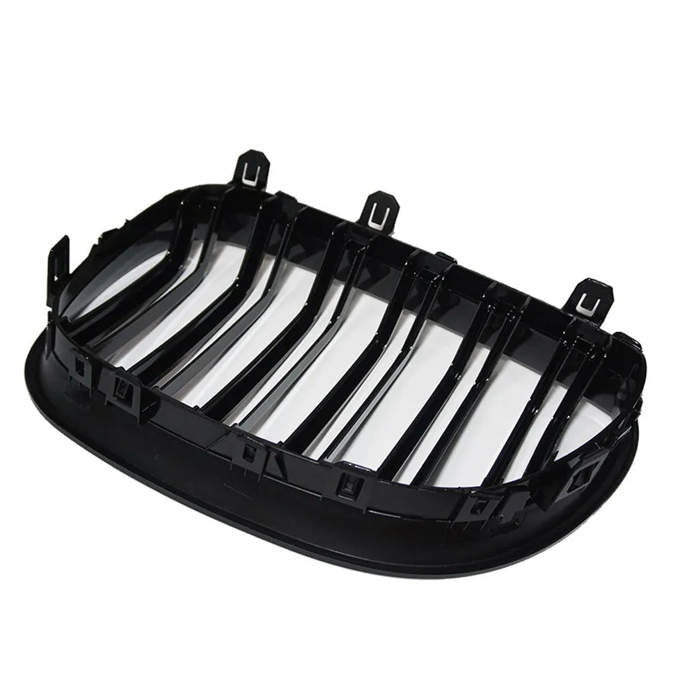BMW 5-Series front grille with carbon fibre pattern finish for E39 E60 E66 models