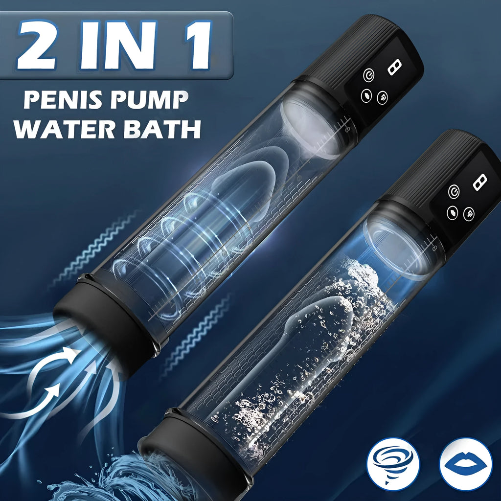 Electric training pump for men with negative pressure stretching function
