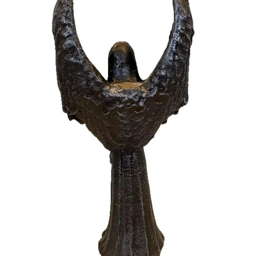 Dark Angel resin statue ornament on display, showing its 17cm height and detailed craftwork.