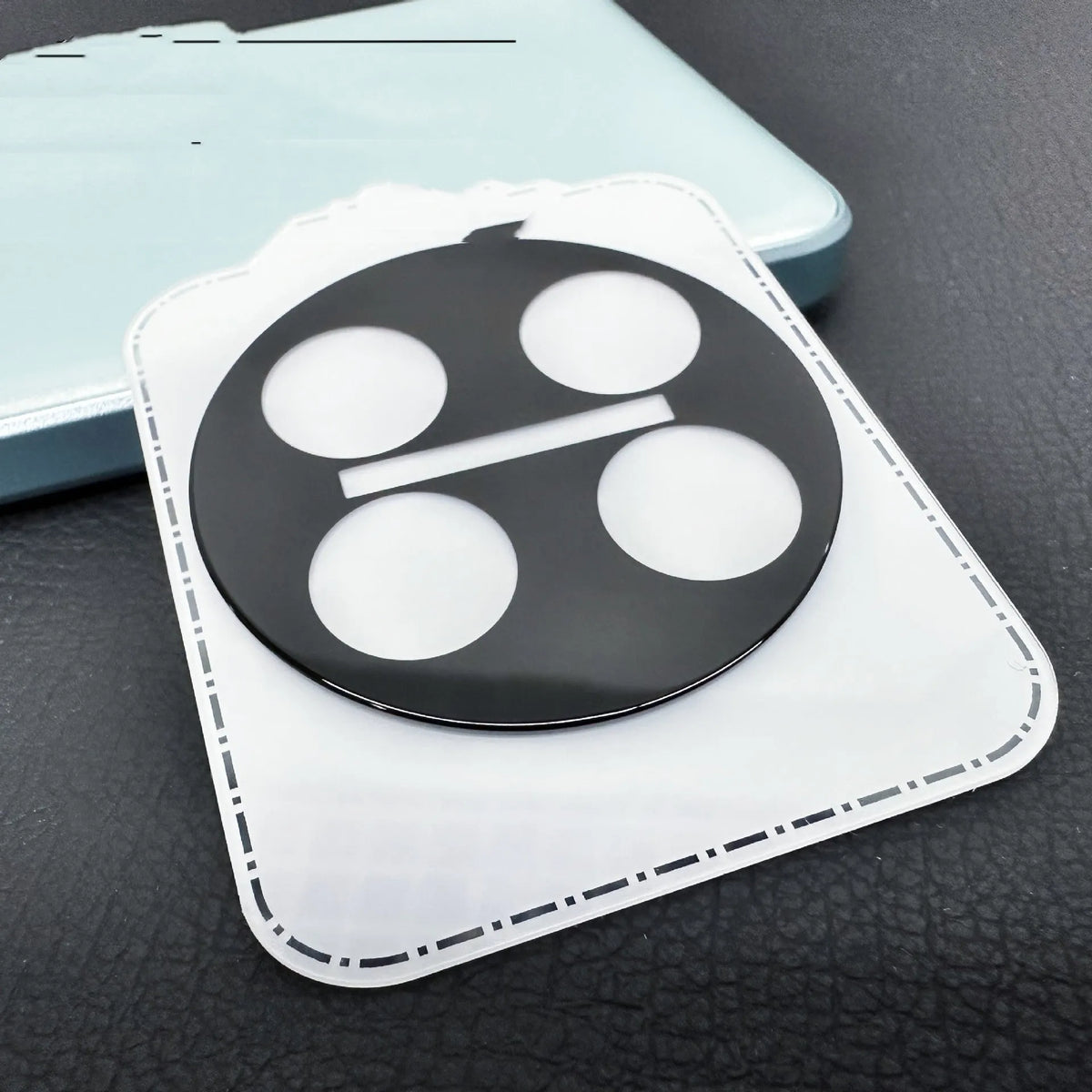 Tempered glass camera lens protector for OnePlus 12, Find N3, and OnePlus 11 phones with black ring design.