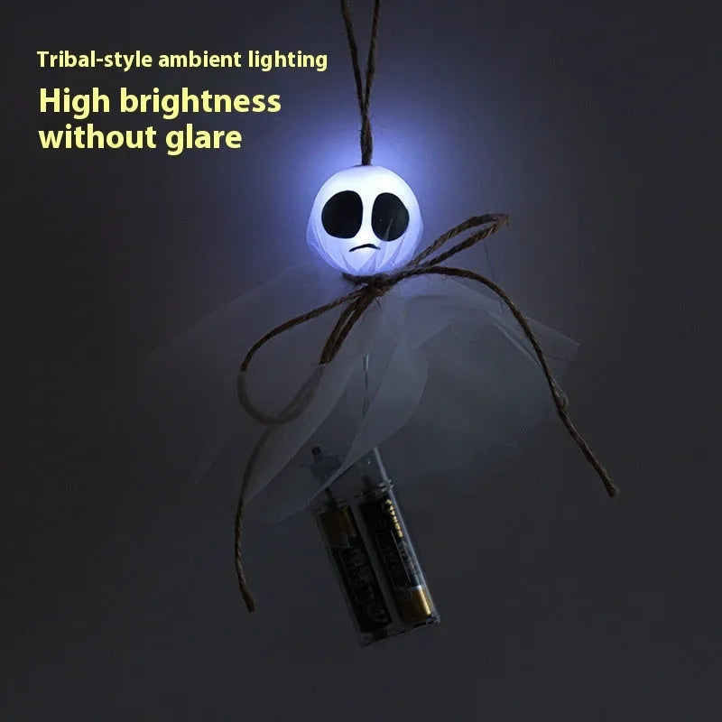 Halloween LED lighting chain with colourful ghost lights for venue decoration