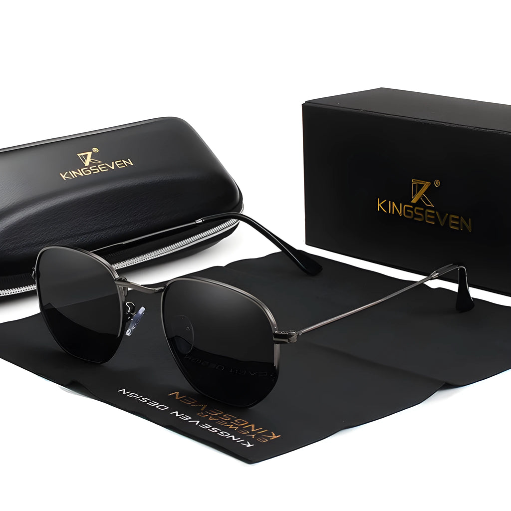 Men's classic round-frame retro sunglasses shown in various colours including black, blue silver mirror, and gold red.