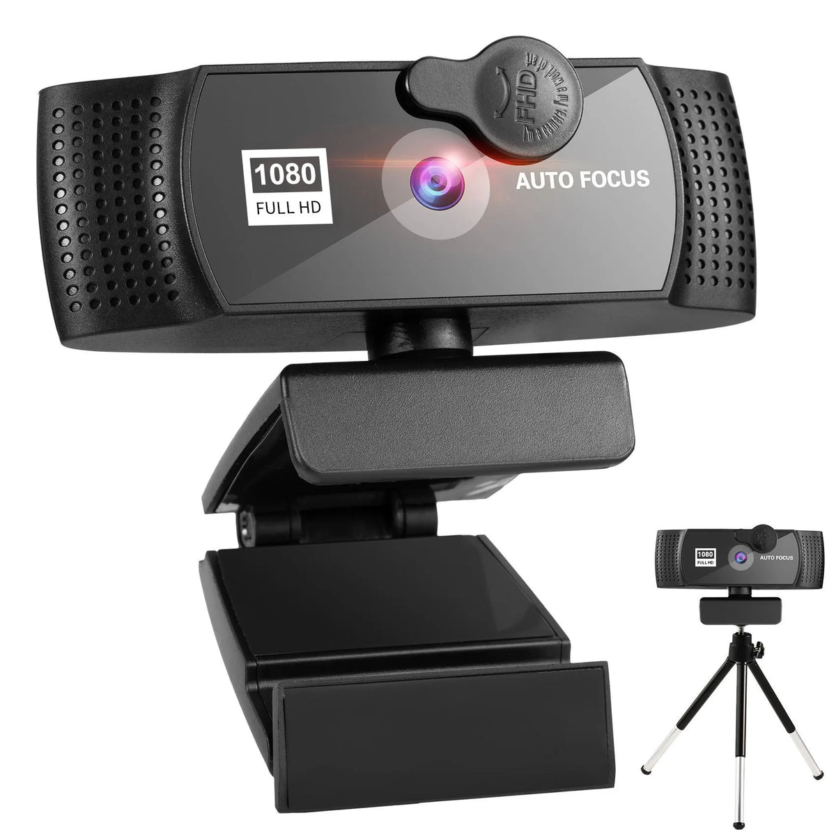 Black ABS plastic USB 3.0 computer camera with built-in microphone and 1.8 metre cable