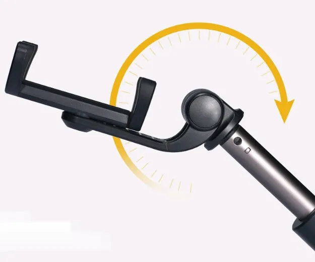 Aluminium alloy Bluetooth selfie stick with tripod legs and remote control for smartphones
