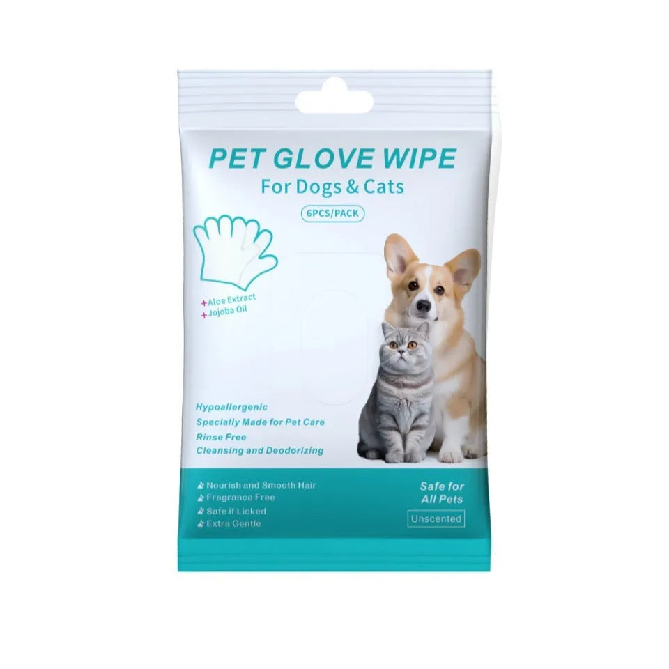 Extra thick pet disposable gloves dry cleaning cat dog 6 pack