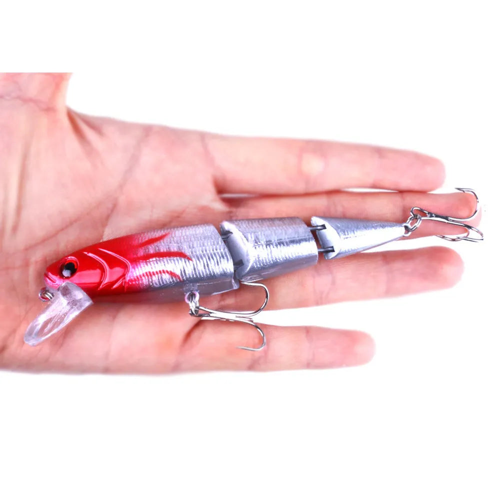 Multi-section hard fishing bait lure 10.5cm 15g ABS plastic with size 6 hook