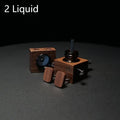 Recyclable log car air freshener vent clip with wooden man design, model DTFK, for smoke and odour removal.